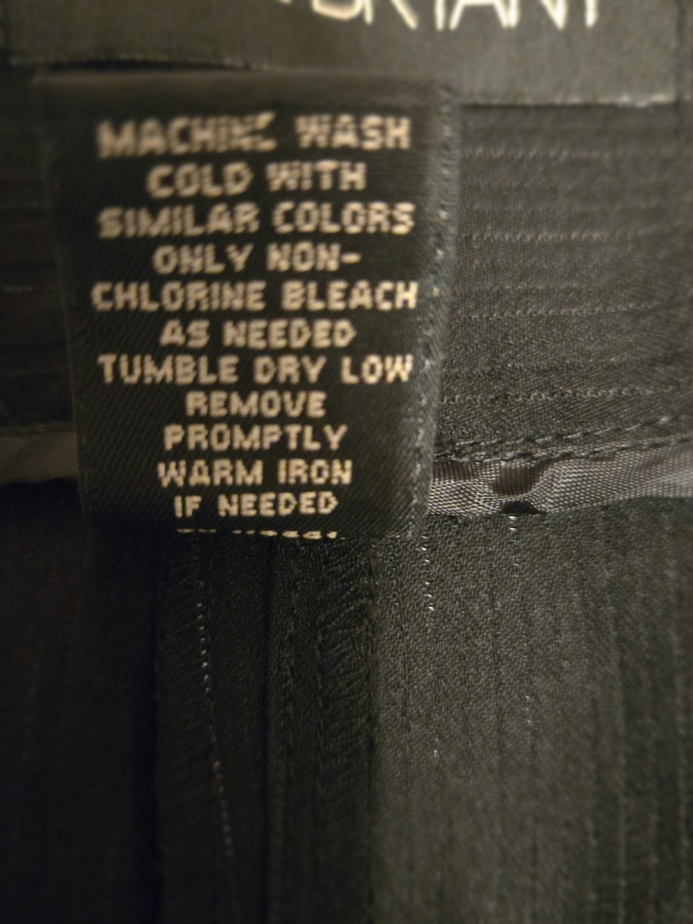 Lane Bryant Black Women's Dress Pants 26W with Subtle Shimmer Pinstripe Detail - Picture 5 of 6